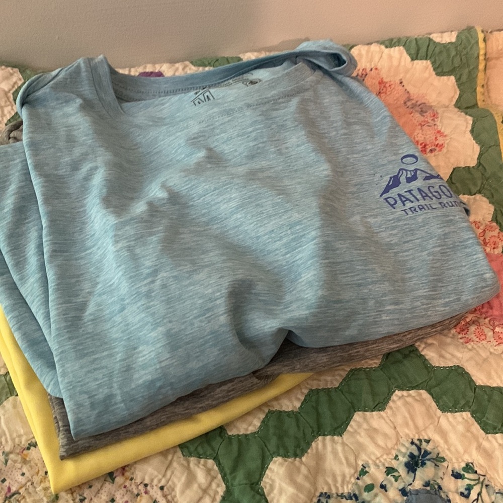 3 Patagonia capilene medium shirts